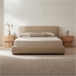 Moe's Home Collection Beau Storage Beds Fabric Beige