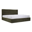 Moe's Home Collection Sebastion Storage Beds Fabric Green