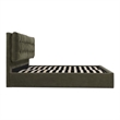 Moe's Home Collection Sebastion Storage Beds Fabric Green