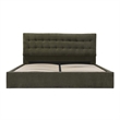 Moe's Home Collection Sebastion Storage Beds Fabric Green