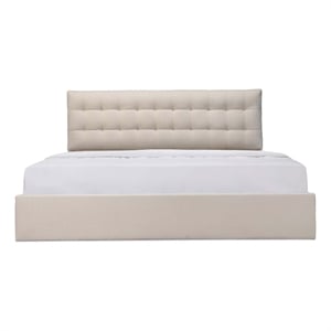 Moe's Home Collection Sebastion Storage Beds Fabric Beige