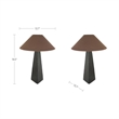 Moe's Home Collection Dorsey Table Lamps Metal Black