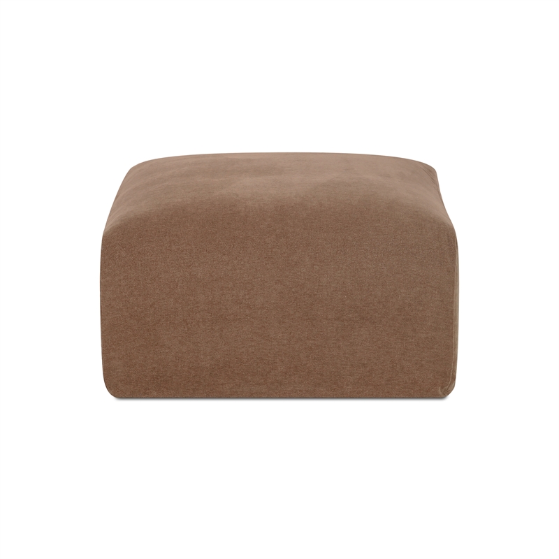 Moe's Home Collection Isla Ottomans Fabric Brown