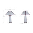 Moe's Home Collection Gigi Table Lamps Fabric Blue