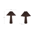 Moe's Home Collection Gigi Table Lamps Fabric Brown