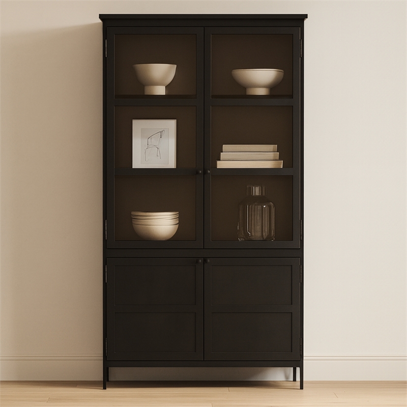 Moe's Home Collection Henry Cabinets Metal Black