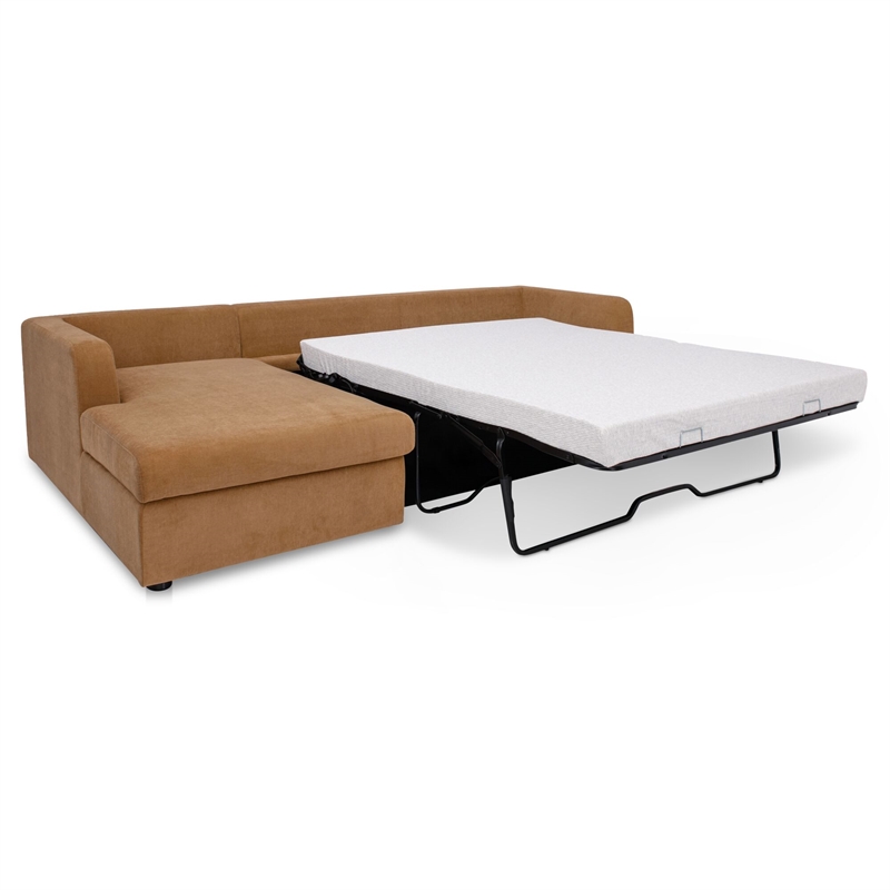 Moe's Home Collection Burrow Modular Sectionals Fabric Brown