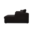 Moe's Home Collection Burrow Modular Sectionals Fabric Black