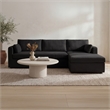 Moe's Home Collection Burrow Modular Sectionals Fabric Black