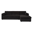 Moe's Home Collection Burrow Modular Sectionals Fabric Black