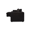 Moe's Home Collection Burrow Modular Sectionals Fabric Black