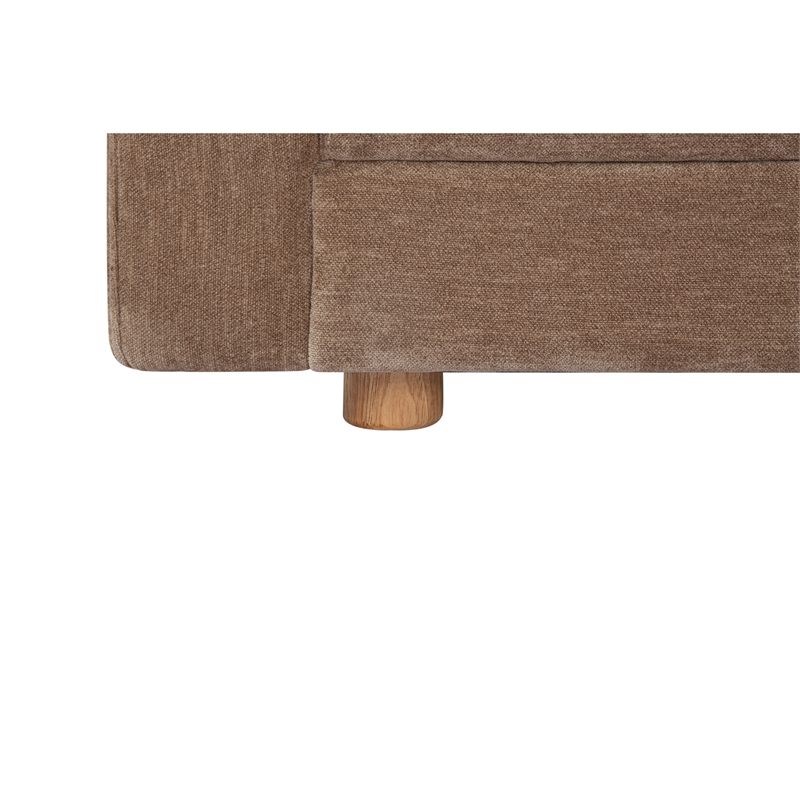 Moe's Home Collection Bryn Sectionals Fabric Brown