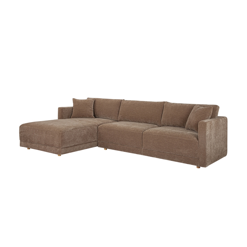 Moe's Home Collection Bryn Sectionals Fabric Brown