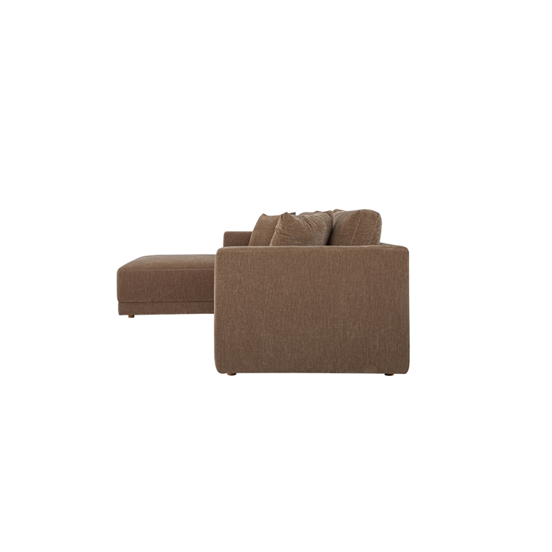 Moe's Home Collection Bryn Sectionals Fabric Brown