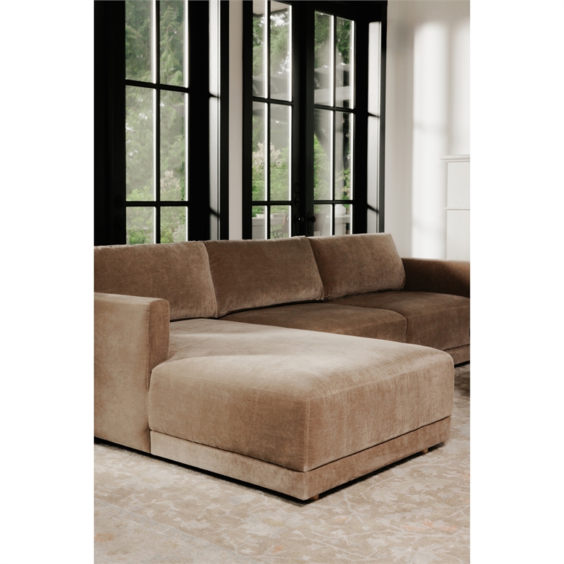 Moe's Home Collection Bryn Sectionals Fabric Brown