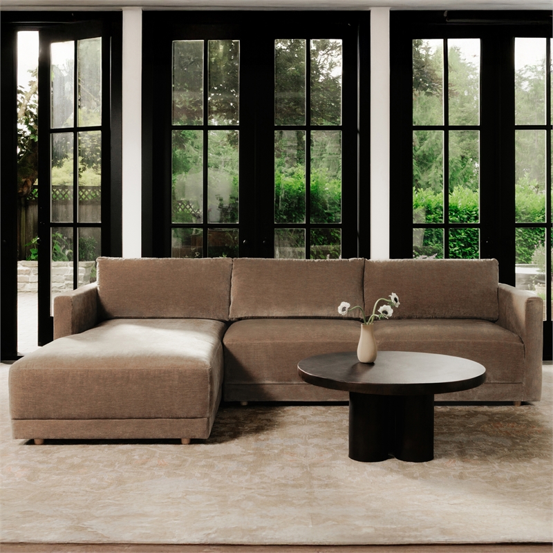 Moe's Home Collection Bryn Sectionals Fabric Brown