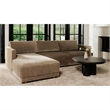 Moe's Home Collection Bryn Sectionals Fabric Brown