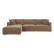 Moe's Home Collection Bryn Sectionals Fabric Brown