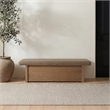 Moe's Home Collection Gemma Benches Fabric Tan