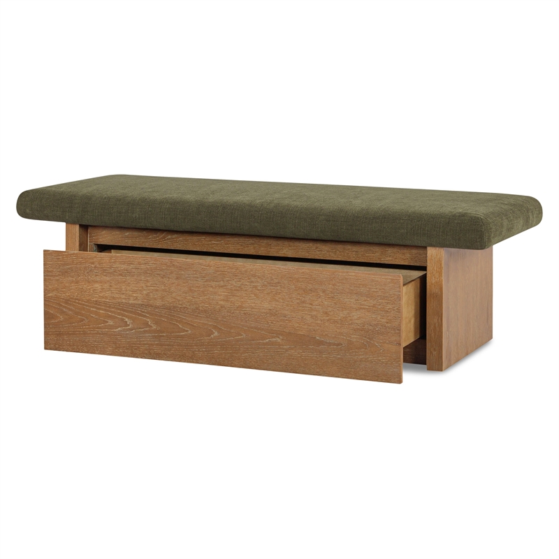 Moe's Home Collection Gemma Benches Fabric Green