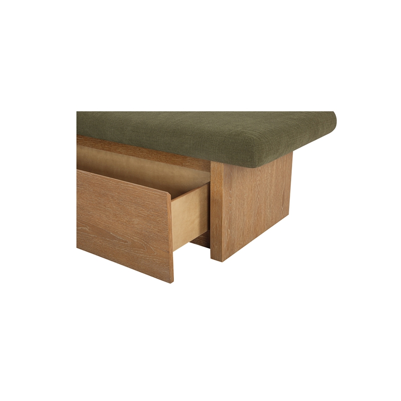 Moe's Home Collection Gemma Benches Fabric Green