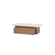 Moe's Home Collection Gemma Benches Fabric White
