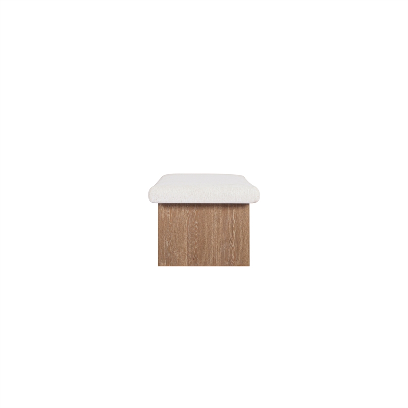 Moe's Home Collection Gemma Benches Fabric White