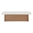Moe's Home Collection Gemma Benches Fabric White
