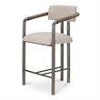 Moe's Home Collection Cassidy Counter Stools Fabric Brown