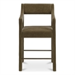 Moe's Home Collection Elise Counter Stools Fabric Green