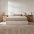 Moe's Home Collection Maggie Storage Beds Fabric White