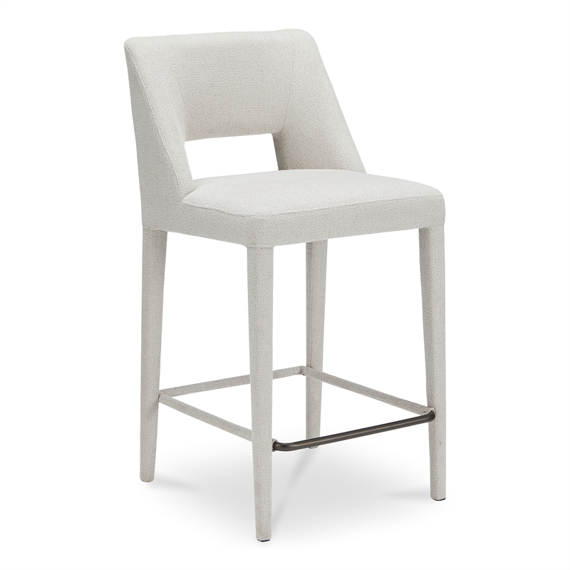 Moe's Home Collection Joyce Counter Stools Fabric Beige