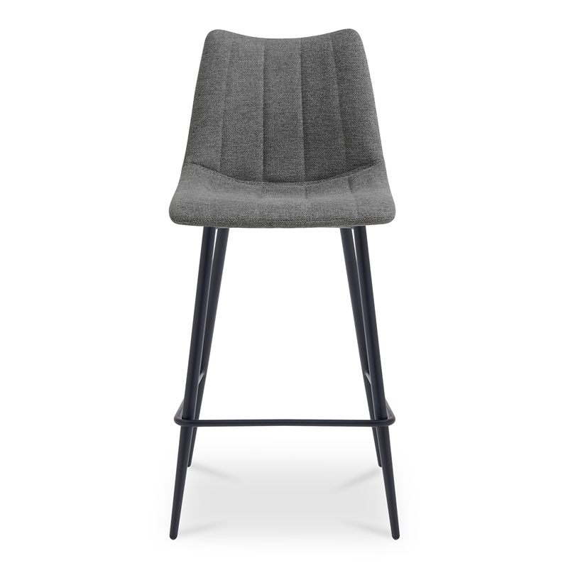 Moe's Home Collection Alibi Counter Stools Fabric Gray