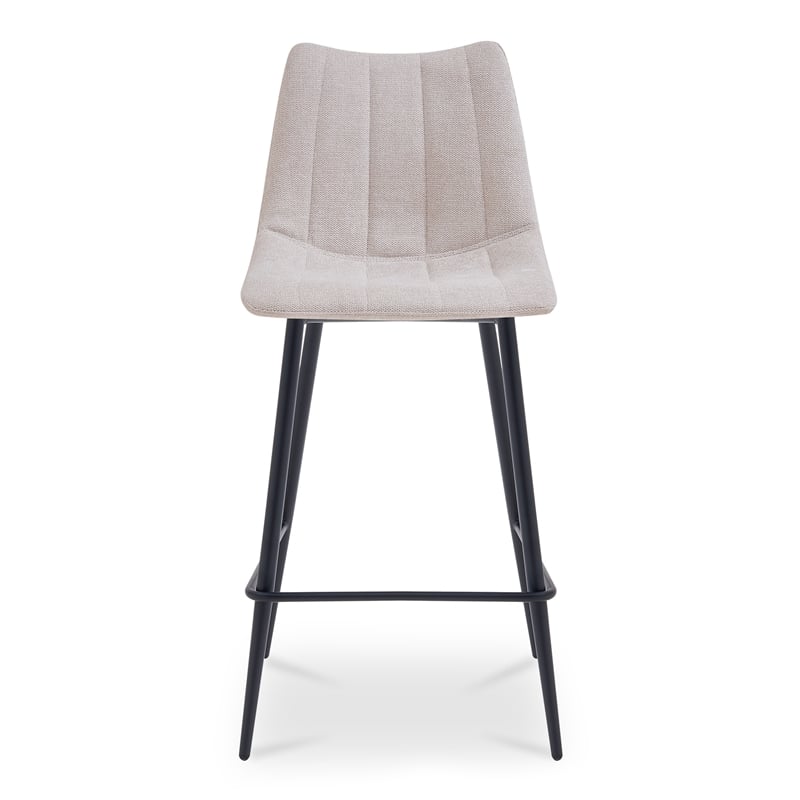 Moe's Home Collection Alibi Bar Stools Fabric Beige
