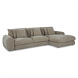 Moe's Home Collection Berga Sectionals Fabric Gray