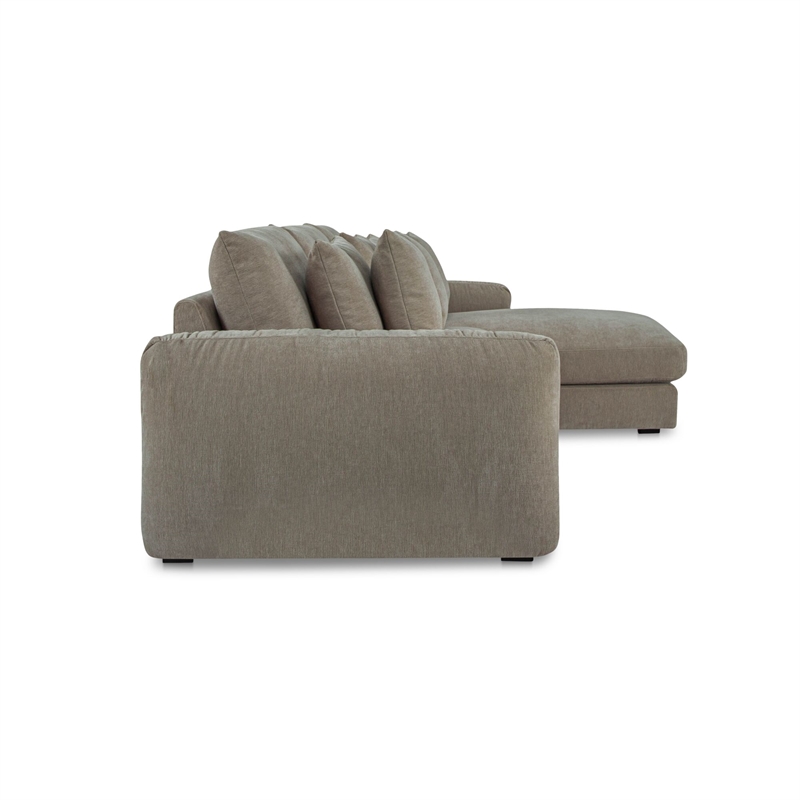 Moe's Home Collection Berga Sectionals Fabric Gray