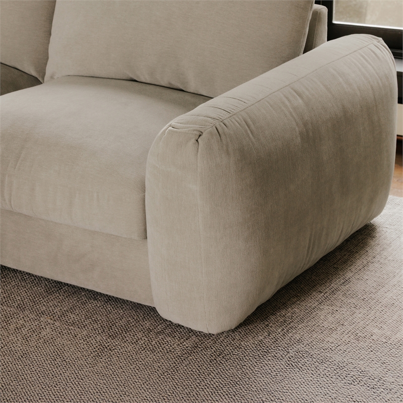 Moe's Home Collection Berga Sectionals Fabric Gray