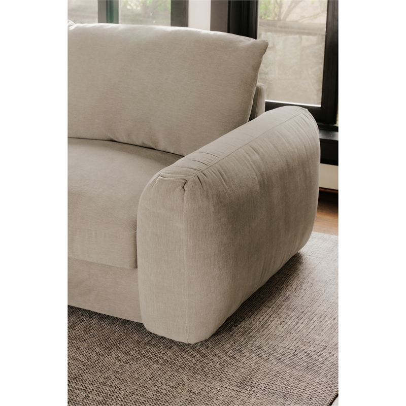 Moe's Home Collection Berga Sectionals Fabric Gray
