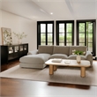 Moe's Home Collection Berga Sectionals Fabric Gray