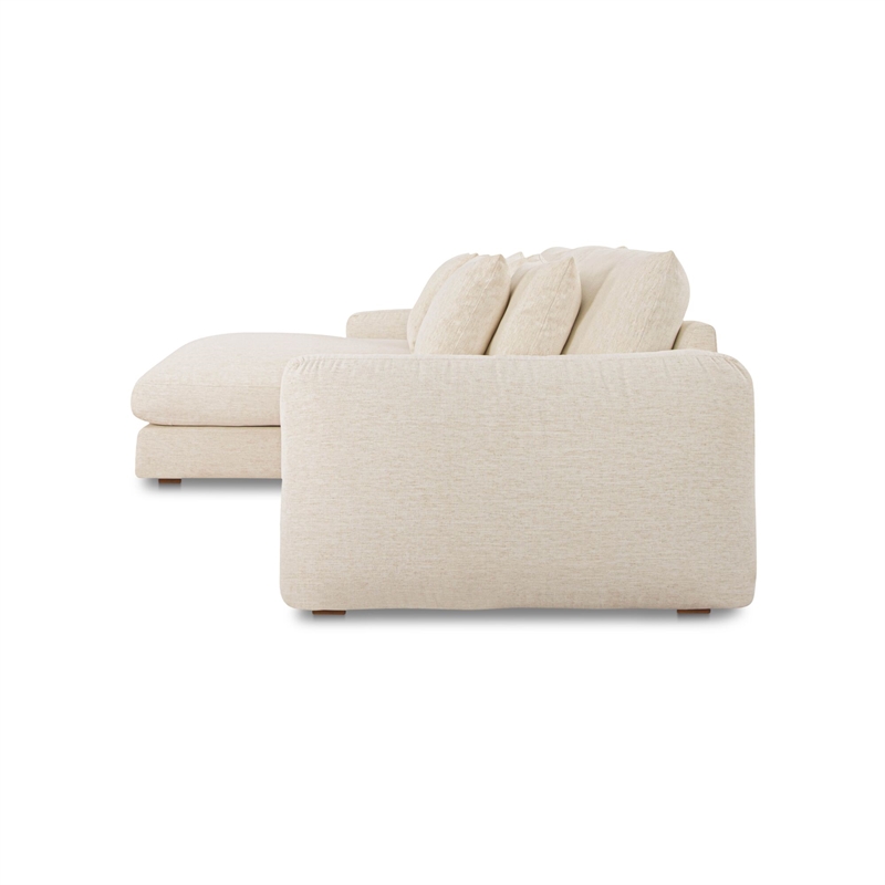 Moe's Home Collection Berga Sectionals Fabric White