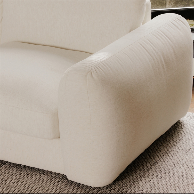 Moe's Home Collection Berga Sectionals Fabric White