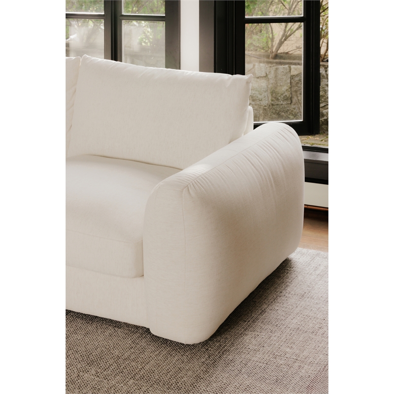 Moe's Home Collection Berga Sectionals Fabric White