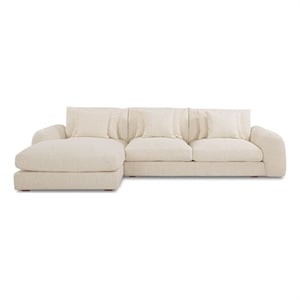 Moe's Home Collection Berga Sectionals Fabric White