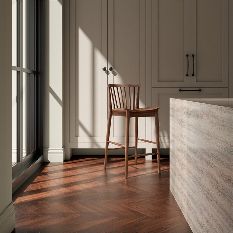 Moe's Home Collection Marley Counter Stools Wood Brown