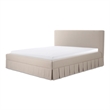 Moe's Home Collection Maren Beds Fabric Beige