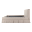 Moe's Home Collection Maren Beds Fabric Beige