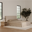 Moe's Home Collection Maren Beds Fabric Beige