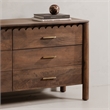 Moe's Home Collection Wiley Wood 6-Drawers Bedroom Dresser in Brown