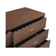 Moe's Home Collection Wiley Wood 6-Drawers Bedroom Dresser in Brown