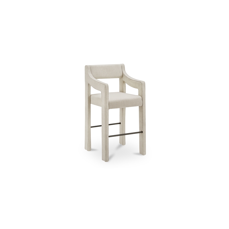 Moe's Home Collection Elise Counter Stools Fabric Multi-color